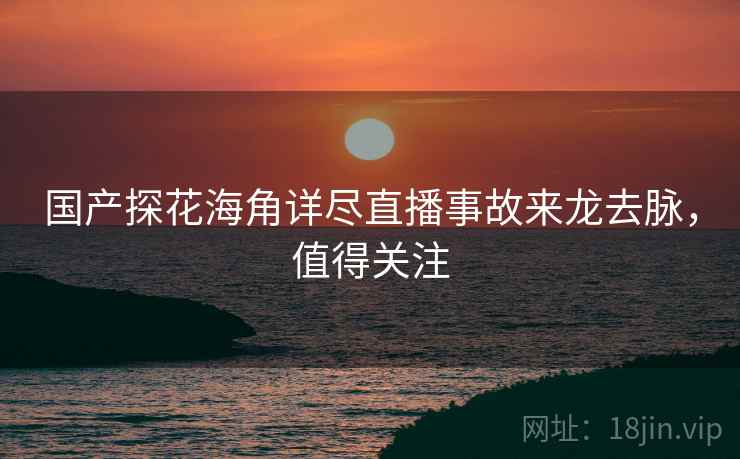 国产探花海角详尽直播事故来龙去脉，值得关注