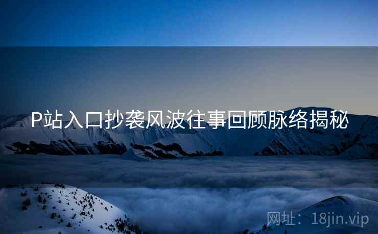 P站入口抄袭风波往事回顾脉络揭秘